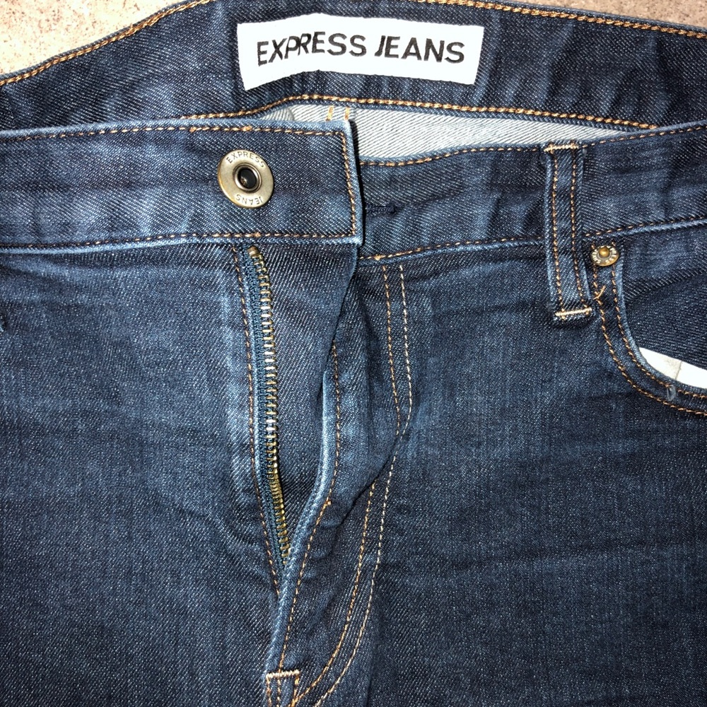 Express Dark Blue Jeans Slim Fit Size 34 30 Men’s